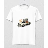 Hena Trick Or Treat Halloween Özel Tasarım Erkek Tişört Beyaz %100 Pamuklu - XL