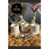 HENBi Taş boyama Seti Küçük Saksı Boyama Seti Anne ve Çocuk Etkinliği Taş boyama Çocuk Gelişimi