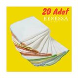 Henessa Tekstil Henessa 20 Adet Pamuklu Bebek Ağız Mendili 20×20 Sırt Yüz ve Ter İçin Hassas Temizlik - 20 Adet Pamuklu Bebek Ağız Mendili 20x20