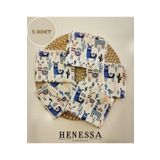 HENESSA TEKSTİL Müslin Bebek Ağız Mendili 5 Adet %100 Pamuklu 25X25
