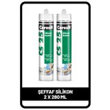 Henkel Ceresit CS 25 Şeffaf Silikon, 280ml x 2 adet