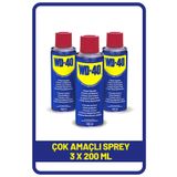 Henkel Çok Amaçlı Sıvı, Yağ Çözücü, Pas Sökücü, Temizleyici ve Koruyucu, 200 ml X 3 Adet
