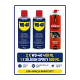Henkel WD-40 Çok Amaçlı Temizleyici ve Yağlayıcı Sprey - 400 ml x 2 Adet / GoldFix Silikon Sprey - 500 ml