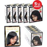 Henna Vals Saç Kına Siyah 5 Paket