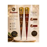 hennadibace 2'li 2 Renk Külah Hint Kınası - Henna Cone Tattoo Henna Stencil - Geçici Dövme Kınası (2 Adet) 2li2renktekkina1