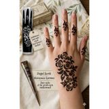 hennadibace Kına Kalıbı El Deseni (GEÇİCİ DÖVME ŞABLONU) Hint Kınası Henna Tattoo Stencil Kına Gecesi 56kzlhsm