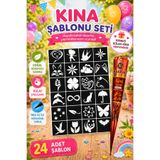 hennadibace Kına Kalıbı (GEÇİCİ DÖVME ŞABLONU) Hint Kınası Henna Tattoo Stencil Kına Gecesi 8 kalıp 1