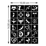 hennadibace Kına Kalıbı (GEÇİCİ DÖVME ŞABLONU) Hint Kınası Henna Tattoo Stencil Kına Gecesi (ÜRÜNDE KINA MEVCUT DEĞİLDİR) No:15
