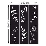 hennadibace Kına Kalıbı (GEÇİCİ DÖVME ŞABLONU) Hint Kınası Henna Tattoo Stencil Kına Gecesi (ÜRÜNDE KINA MEVCUT DEĞİLDİR) No:16