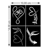 hennadibace Kına Kalıbı (GEÇİCİ DÖVME ŞABLONU) Hint Kınası Henna Tattoo Stencil Kına Gecesi (ÜRÜNDE KINA MEVCUT DEĞİLDİR) No:21
