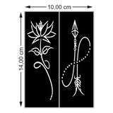 hennadibace Kına Kalıbı (GEÇİCİ DÖVME ŞABLONU) Hint Kınası Henna Tattoo Stencil Kına Gecesi (ÜRÜNDE KINA MEVCUT DEĞİLDİR) No:22