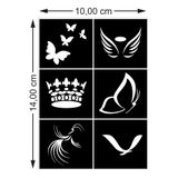 hennadibace Kına Kalıbı (GEÇİCİ DÖVME ŞABLONU) Hint Kınası Henna Tattoo Stencil Kına Gecesi (ÜRÜNDE KINA MEVCUT DEĞİLDİR) No:2