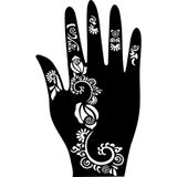 hennadibace Kına Kalıbı (GEÇİCİ DÖVME ŞABLONU) Hint Kınası Henna Tattoo Stencil Kına Gecesi (ÜRÜNDE KINA MEVCUT DEĞİLDİR) No:36