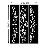 hennadibace Kına Kalıbı (GEÇİCİ DÖVME ŞABLONU) Hint Kınası Henna Tattoo Stencil Kına Gecesi (ÜRÜNDE KINA MEVCUT DEĞİLDİR) No:3