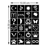 hennadibace Kına Kalıbı (GEÇİCİ DÖVME ŞABLONU) Hint Kınası Henna Tattoo Stencil Kına Gecesi (ÜRÜNDE KINA MEVCUT DEĞİLDİR) No:7