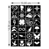 hennadibace Kına Kalıbı (GEÇİCİ DÖVME ŞABLONU) Hint Kınası Henna Tattoo Stencil Kına Gecesi (ÜRÜNDE KINA MEVCUT DEĞİLDİR) No:8