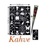 hennadibace Kına Kalıbı (GEÇİCİ DÖVME ŞABLONU) Hint Kınası Henna Tattoo Stencil Kına Gecesi