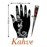 hennadibace Kına Kalıbı (GEÇİCİ DÖVME ŞABLONU) Kahve Hint Kınası