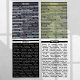 Henno Ajanda Için Planlayıcı Kelime Cümleler Temalı Sticker Seti (4’lü A6) | Defter, Bullet Journal