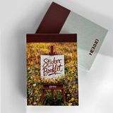 Henno Renkli Manzara Temalı Sticker Kitapçığı Sticker Defter – Bullet Journal / Ajanda / Defter / Çıkartma - David Hockney