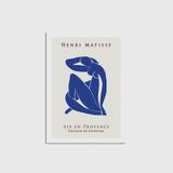 Henri Matisse Mavi Kadın Tablo Çerçeveli Poster Duvar Dekorasyonu - 21 x 30 - Çerçevesiz Poster