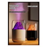 HENY 300 ml hava nemlendirici buhar makinası RGB ışıklı dekoratif yanardağ