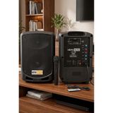 Hepa-Merz HS-300 Taşınabilir Şarjlı Ses Sistemi, Mikrofonlu, Bluetooth, USB, 6.5 İnç, 300W, Siyah