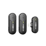 Hepa Merz R-20 iPhone Uyumlu Üst Kalite Kablosuz Lightning Siyah Yaka Mikrofonu