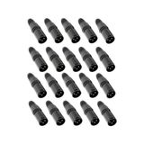 Hepa Merz SFC-M21-20X Canon Erkek 3 Pinli XLR Siyah Konnektör (20 ADET)