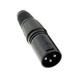 Hepa Merz SFC-M21 Canon Erkek 3 Pinli XLR Siyah Konnektör