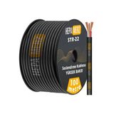 Hepa Merz Str-22-100M Stereo Mikrofon Kablosu 2x0.22 mm Ses Kablosu 100 Mt. (%100 Bakır)