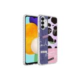 Hepaks Samsung Galaxy A04S Uyumlu Kılıf Airbag Kenarlı Renkli Desenli Silikon Elegans Kapak No8