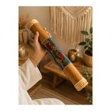 HEPBİMODA El Yapımı Yağmur Sesi Çubuğu (Rainstick) – Dekoratif Ritim ve Meditasyon Enstrümanı Etnik Müzik Aleti ve Dekoratif Hediyelik