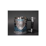 HEPBİMODA King In The North Kupa Bardak 3 Boyutlu Kabartmalı 380 ml Game Of Thrones Bardak