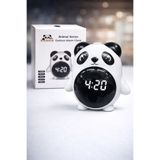 HEPBİMODA Sevimli Panda Dijital Masa Saati Çalar Saat Kronometreli Ders Çalışma Saati - Dijital Masa Saati