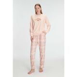 Hepici Arias Closet Pamuklu Kışlık Uzun Kol Kadın Pijama Takım