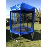 HEPİTOP 183 Cm Outdoor Bahçe Tipi Trambolin File Korumalı Büyük Boy Çatılı Trambolin 183cm