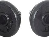 Hepitop Çantalı Döküm Plaka Dambıl Seti 20 Kg Siyah Dumbbell Set