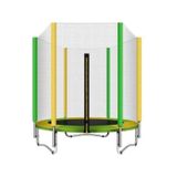 Hepitop Koruma Fileli Katlanabilir Çocuk Trambolini 140 CM sari-yesil