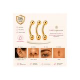 Heppii 3 Adet Cerrahi Çelik Küçük Toplu Piercing Kaş Burun Kulak Dudak Göbek Tragus Helix 3'lü Piercing Set