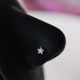 Heppii 925 Ayar Gümüş Çiçek Hızma Burun Piercing