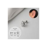 Heppii Güneş Model Helix Piercing Kıkırdak Cerrahi Çelik Gümüş Renk