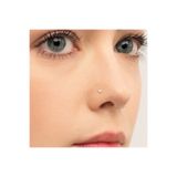 Heppii L Model Düşmeyen Çelik Hızma 2 mm taşlı Tektaş Burun Piercingi