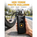 Hepsi Bayi Çok Amaçlı Dijital Lastik Pompası Araç Bisiklet Top Uyumlu Yeni Nesil