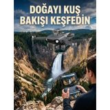 Hepsi Bayi GPS Konumlandırmalı Çift Kameralı Drone Canlı Görüntü Aktarımlı