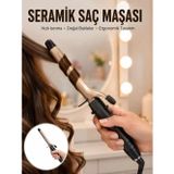 Hepsi Bayi Kalın Bukleler İçin 25 mm Saç Maşası Seramik Plakalı 230 Derece Yeni Nesil