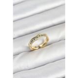 Hepsi Bayi Pirinç Gold Renk Zirkon Taşlı Vintage Kadın Yüzük 5886