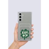 Hepsi Bayi Samsung Galaxy A54 Kartlıklı Lucky Yonca Desenli Kılıf