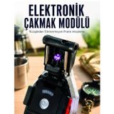 Hepsi Bayi Şarjlı Çalışan El Feneri Elektronik Çakmak Emniyet Kemeri Kesici ve Tornavida Uçlu