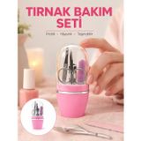 Hepsi Bayi Tırnak Bakım Manikür Pedikür Seti 4 Parça Pembe Minimal ve Dayanıklı Yeni Nesil